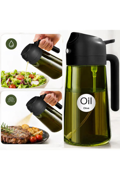 Solvero Pulverizator Ulei 2 în 1 Solvero®, Olivieră 470 ml, Sticlă Dozatoare ...