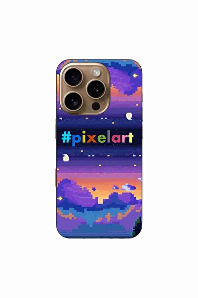 OEM Husa compatibila cu Apple iPhone 16 Pro Silicon Gel Tpu Model Pixel Art P...