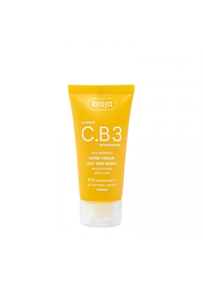 Ziaja Crema hidratanta de maini Vitamin C.B3 Niacinamide, 50 ml,