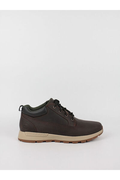 Timberland ΧΑΜΗΛΟ ΚΑΦΕ ΔΕΡΜΑΤΙΝΟ ΑΘΛΗΤΙΚΟ ΠΑΠΟΥΤΣΙ ΜΕ ΚΟΡΔΟΝΙΑ