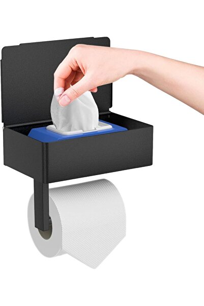 Other Toilet Roll Holder with Shelf, 2 in 1 Toilet Roll Holder With Storage B...