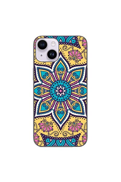 OEM Husa compatibila cu Apple iPhone 14 Silicon Gel Tpu Model Mandala Twilight