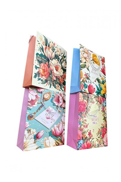 OEM Pungi Cadou Flori Best Wishes 12/set 18x23Hx10 Maro