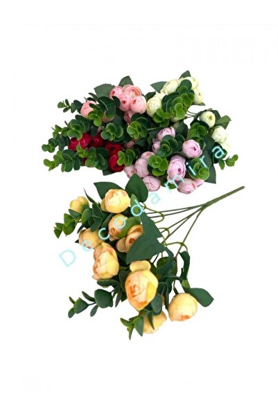 OEM Flori Artificiale Buchet Rulunculus Cu Eucalipt Alb