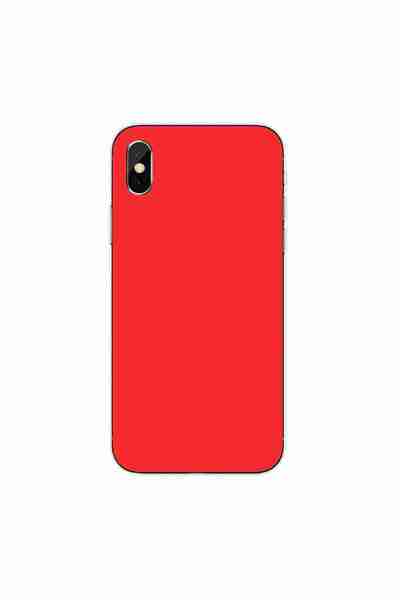 OEM Case compatible with Apple iPhone XS Silicone Gel Tpu Model Matte Color Red