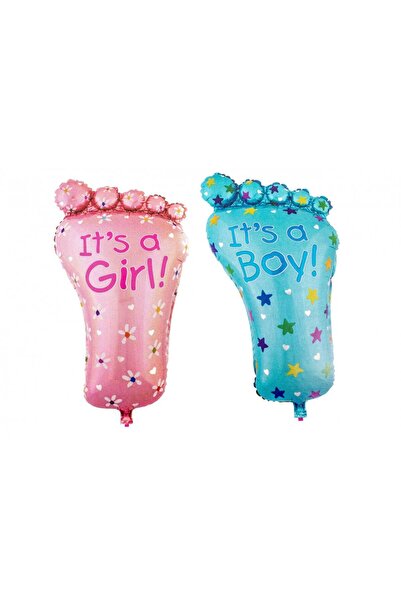 OEM Foil Balloons Shaped like a Foot (Top Bottom Set of 3) Pink