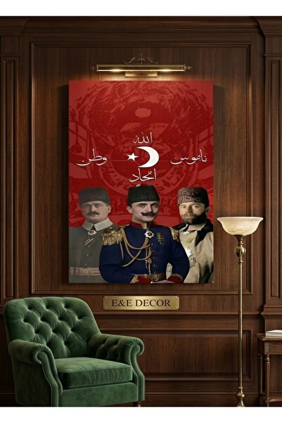 shop İttihat Ve Terakki Üç Paşalar Temalı Tarihi Kanvas Tablo