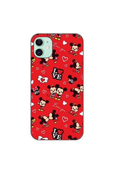 OEM Case compatible with Apple iPhone 11 Silicone Gel Tpu Model Mickey Love P...