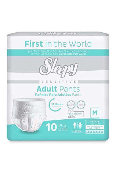 Sleepy Adult pull-up diapers Sensitive, size M 80-120cm - 10 pieces