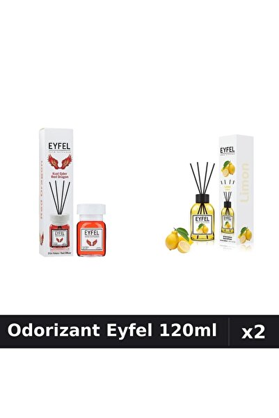 Eyfel Set 2 Odorizante Camera Betisoare - Lămâie, Red Dragon - 120ml