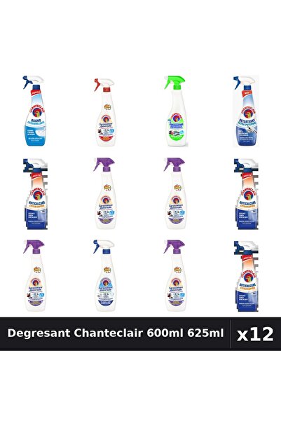 Chanteclair Set 12 Degresant Universal 600ml-625ml - 8 Arome, Anticalcar, Det...