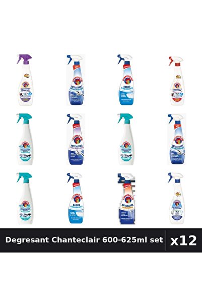 Chanteclair Set 12 Degresant Universal 600-625ml - 8 Arome Asortate, Curateni...