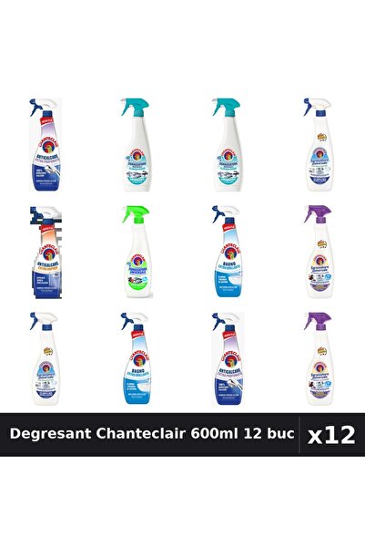 Chanteclair Set 12 Degresant Universal 600-625ml - 7 Arome, Anticalcar, Bicar...