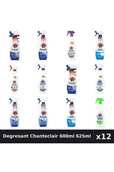 Chanteclair Set 12 Degresant Universal 600ml-625ml - 8 Arome, Anticalcar, Det...