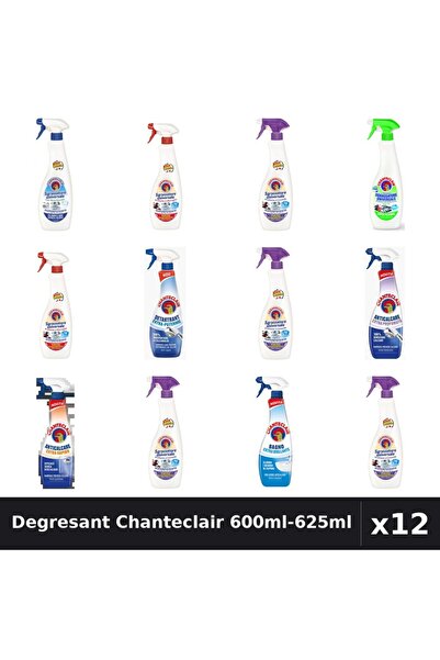 Chanteclair Set 12 Degresant Universal 600ml-625ml - 9 Arome Asortate - Curat...