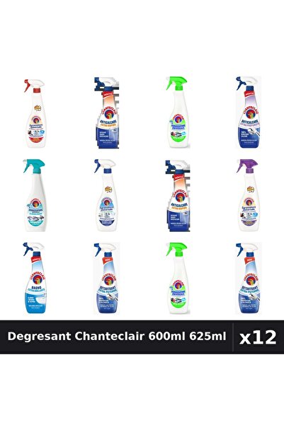 Chanteclair Set 12 Degresant Universal 600ml 625ml - 9 Arome, Anticalcar, Det...