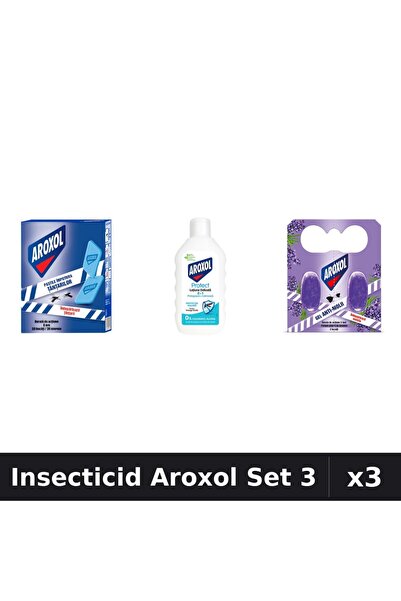 Aroxol Set 3 Insecticid - Pastile 30 buc, Loțiune 200ml, Pastile 2 buc - Anti...