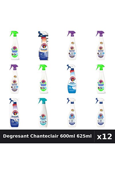 Chanteclair Set 12 Degresant Universal 600ml 625ml - 8 Arome, Lamaie, Lavanda...