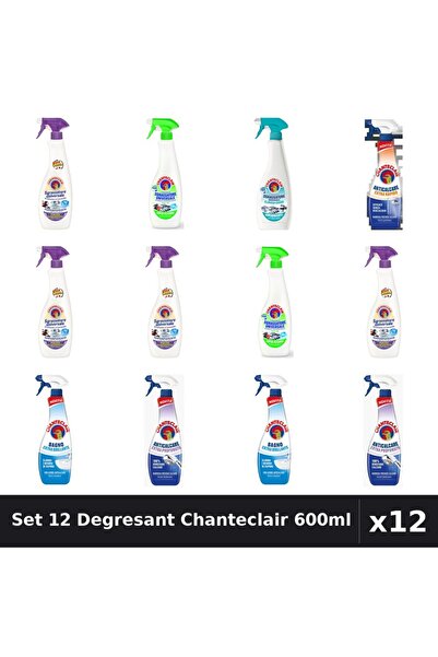 Chanteclair Set 12 Degresant Universal 600ml - Anti-Miros, Extra Parfumat, Ex...
