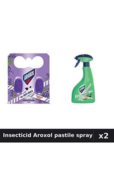 Aroxol Set 2 Insecticid - Pastile Anti-Insecte + Spray 400ml - Gandaci, Tanta...