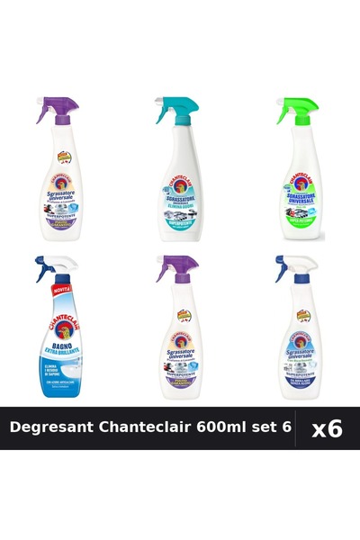 Chanteclair Set 6 Degresant Universal 600-625ml - Lavanda, Lămâie, Bicarbonat...