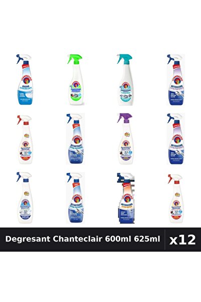 Chanteclair Set 12 Degresant Universal 600ml 625ml - 9 Arome, Anticalcar, Det...