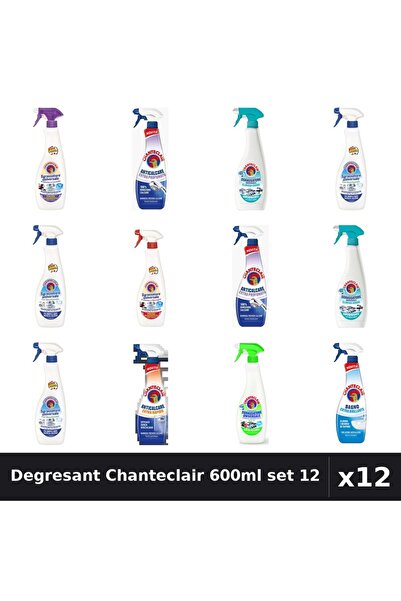 Chanteclair Set 12 Degresant Universal 600-625ml - 8 Arome, Anticalcar, Bicar...