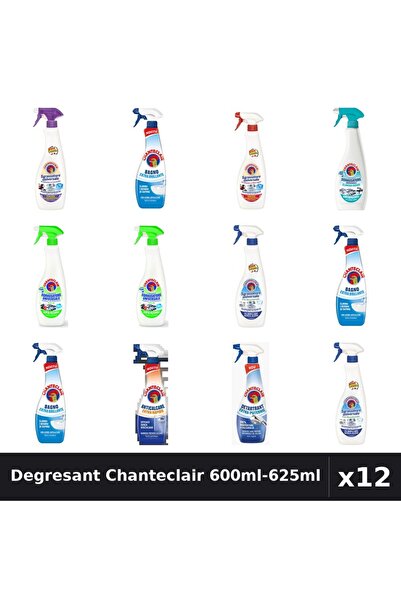 Chanteclair Set 12 Degresant Universal 600ml-625ml - 8 Arome, Anticalcar, Det...