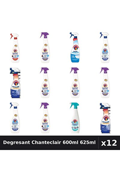 Chanteclair Set 12 Degresant Universal 600ml-625ml - 7 Arome, Anticalcar, Bic...