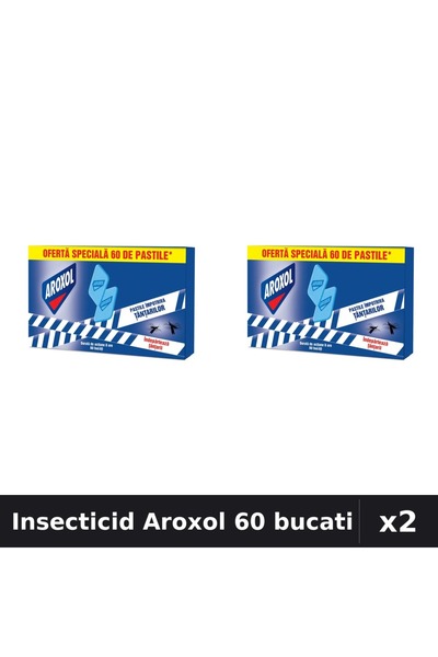 Aroxol Set 2 Insecticid Pastile Anti-Insecte 60 bucati - Protectie Eficienta ...