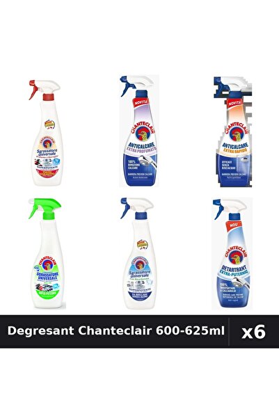 Chanteclair Set 6 Degresant Universal 600-625ml - Marsilia, Lămâie, Bicarbonat