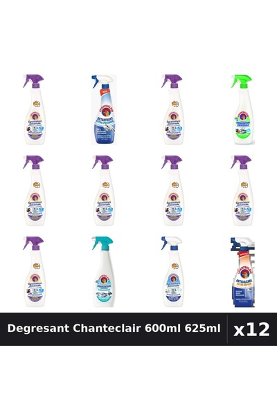 Chanteclair Set 12 Degresant Universal 600ml-625ml - Lavanda, Lămâie, Mosc, B...