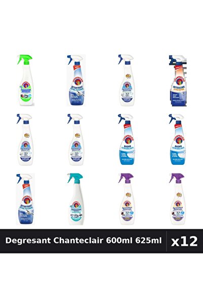 Chanteclair Set 12 Degresant Universal 600ml/625ml - 7 Arome, Anticalcar, Det...