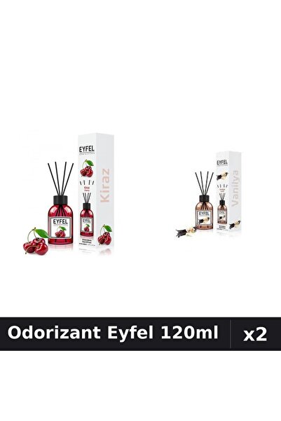 Eyfel Set 2 Odorizante Camera Betisoare - Cireșe, Vanilie, 120ml Parfum