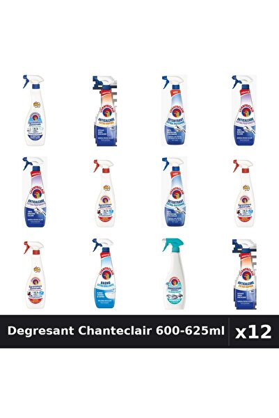 Chanteclair Set 12 Degresant Universal 600-625ml - 7 Arome, Bicarbonat, Marsilia