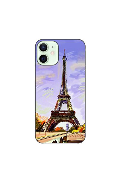 OEM Husa compatibila cu Apple iPhone 12 Mini Silicon Gel Tpu Model Desen Turn...