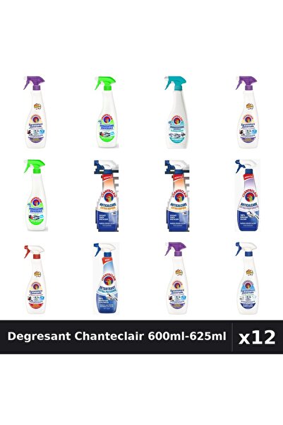 Chanteclair Set 12 Degresant Universal 600ml-625ml - 9 Arome Asortate, Antica...