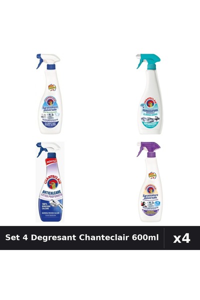 Chanteclair Set 4 Degresant Universal 600ml - Anti-Miros, Bicarbonat, Extra P...