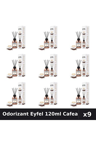 Eyfel Pachet 9 Odorizant Camera Betisoare Cafea - Parfum Intens 120ml
