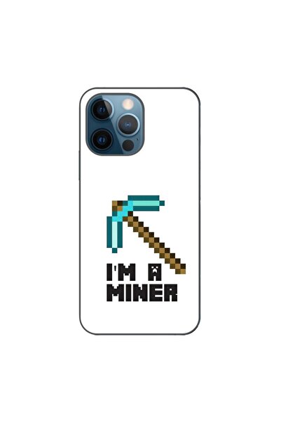 OEM Husa compatibila cu Apple iPhone 12 Pro Silicon Gel Tpu Model Minecraft M...
