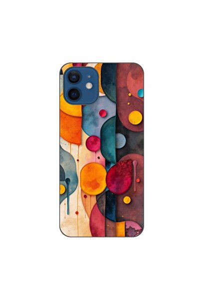 OEM Θήκη συμβατή με Apple iPhone 12 από σιλικόνη gel TPU με αφηρημένα σχήματα...