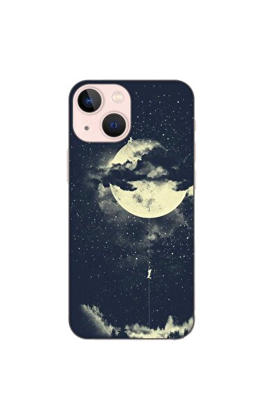 OEM Case compatible with Apple iPhone 13 Mini Silicone Gel Tpu Model Moon Cli...