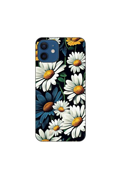 OEM Case compatible with Apple iPhone 12 Silicone Gel Tpu Daisy Pattern