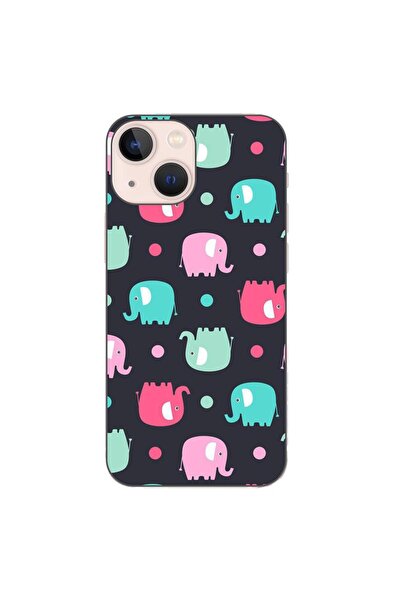 OEM Husa compatibila cu Apple iPhone 13 Mini Silicon Gel Tpu Model Pattern El...