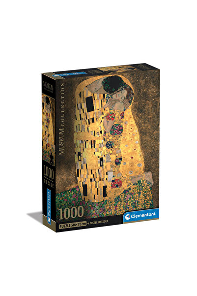 CLEMENTONI Παζλ Museum Collection Klimt: Το Φιλί 1000 τμχ - Compact Box