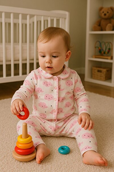 anne dokunuşu gibi KUZUM BEBE 100% Cotton Baby Newborn Kids Girls Boys Pajama...