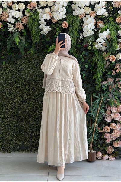 Moda Fatma lina astarlı Elbise