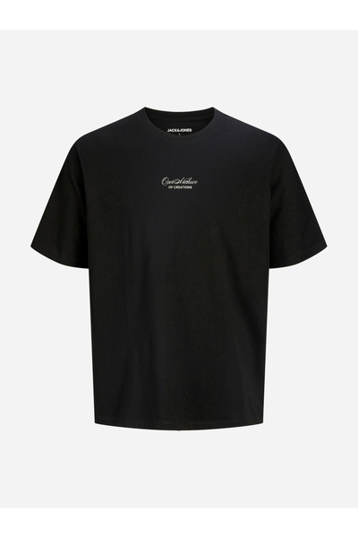 Jack & Jones Men Back Graphic Print Cotton T-Shirt