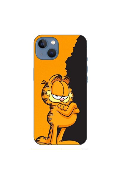 OEM Husa compatibila cu Apple iPhone 13 Silicon Gel Tpu Model Garfield Black ...