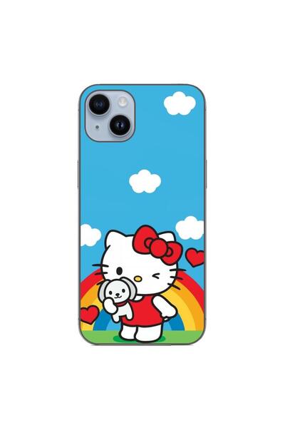 OEM Husa compatibila cu Apple iPhone 14 Plus Silicon Gel Tpu Model Hello Kitt...